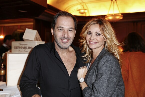 Exclusif - Ingrid Chauvin et son mari Thierry Peythieu - Soirée de lancement de "Boboules, l'autre pétanque" à l'Hôtel Napoléon à Paris. Le 7 novembre 2016 © Philippe Doignon / Bestimage