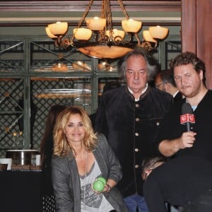 Exclusif - Ingrid Chauvin, Gonzague Saint-Bris et Clément L'incruste - Soirée de lancement de "Boboules, l'autre pétanque" à l'Hôtel Napoléon à Paris. Le 7 novembre 2016 © Philippe Doignon / Bestimage