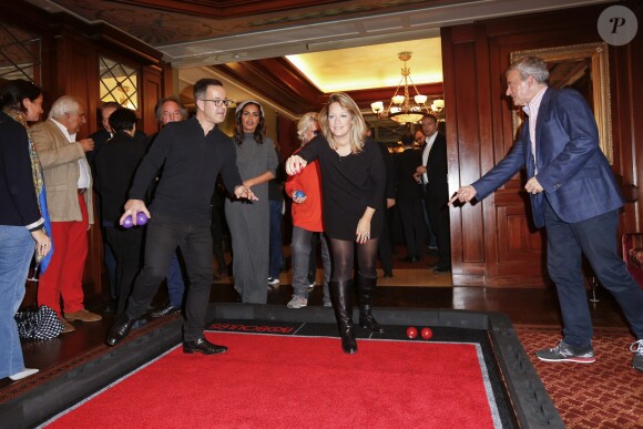 Exclusif - Laurence Roustandjee, Véronique de Villèle, Caroline Faindt - Soirée de lancement de "Boboules, l'autre pétanque" à l'Hôtel Napoléon à Paris. Le 7 novembre 2016 © Philippe Doignon / Bestimage