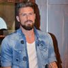 Exclusif - Le footballeur Olivier Giroud a rendu visite à des enfants de l'association Monaco Collectif Humanitaire au centre de cardiologie à Monaco, le 26 juillet 2016.