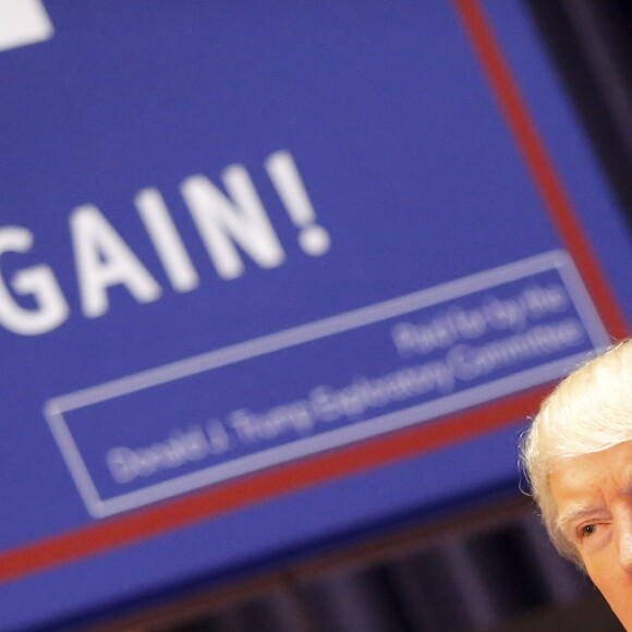 Donald Trump se déclare candidat à l'investiture républicaine pour la présidentielle de 2016 lors d'une conférence à New York, le 16 juin 2015.