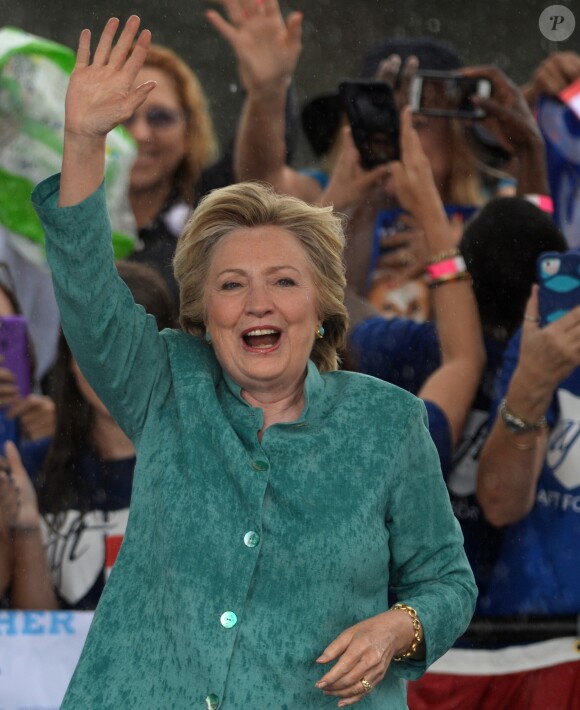 Hillary Clinton, candidate démocrate à l'élection présidentielle américaine, à Pembroke Pines en Floride le 5 novembre 2016.