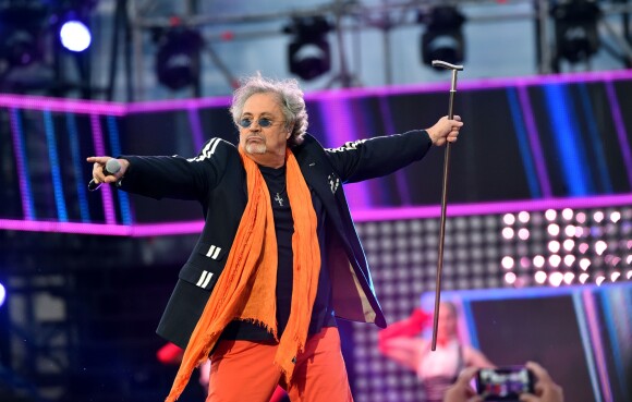 Exclusif - Patrick Hernandez lors de l'nregistrement de l'émission "La Chanson de l'Année, Fête de la Musique" dans les arènes de Nîmes, le 20 juin 2015.