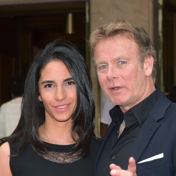 Franck Dubosc et sa femme Danièle - 22ème Gala "Musique contre l'oubli" au profit d'Amesty International au thêatre des Champs-Elysées à Paris le 28 juin 2016.