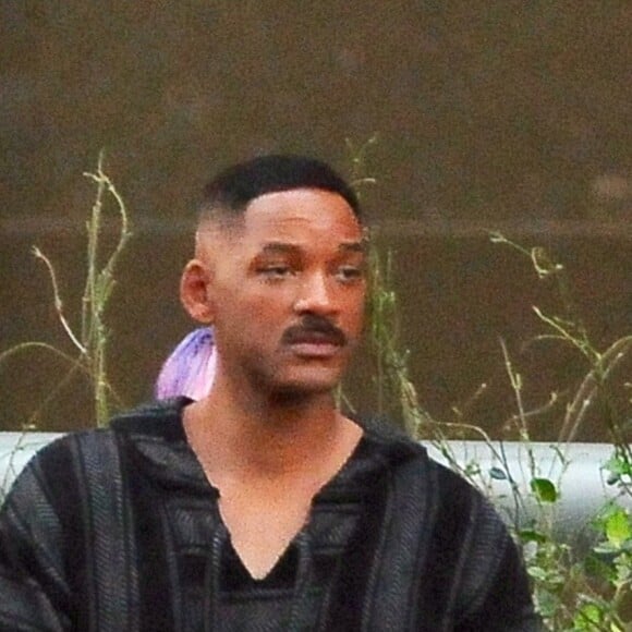 Will Smith et Joel Edgerton sur le tournage de 'Bright' à Los Angeles le 12 novembre 2016