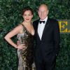 Patrick Stewart et sa femme Sunny Ozell  à la Cérémonie des "Evening Standard Theatre Awards" au théâtre Old Vic à Londres, le 13 novembre 2016. es