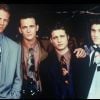 Ian Ziering, Luke Perry, Jason Priestley et Brian Austin Green, les beaux gosses de Beverly Hills, 90210 posent ensemble le 11 mai 1993.