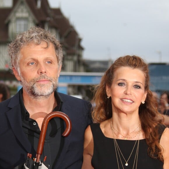 Stéphane Guillon et sa femme Muriel Cousin lors de la projection du film 'War dogs'' lors de la cérémonie de clôture du 42ème Festival du cinéma Américain de Deauville, à Deauville, France, le 10 septembre 2016. © Denis Guignebourg/Bestimage