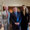 Le roi Abdullah II et la reine Rania de Jordanie recevant le 7 novembre 2016 le PDG d'Amazon Jeff Bezos à Amman.