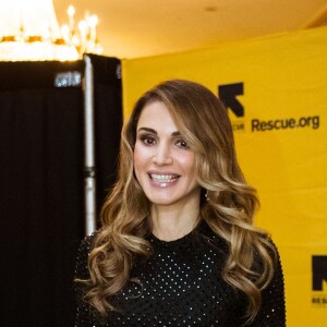 La reine Rania de Jordanie lors d'un dîner de l'International Rescue Committee's (IRC) le 2 novembre 2016 à New York.