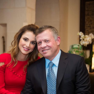 La reine Rania de Jordanie avec son mari le roi Abdullah II. Photo throwback thursday publiée sur Instagram en octobre 2016.