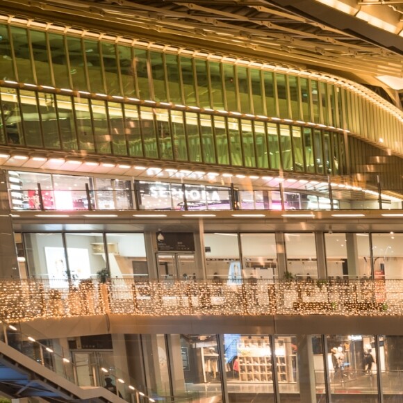 Caroline Receveur à l'illumination du sapin de Noël du Forum des Halles le 16 novembre 2016.