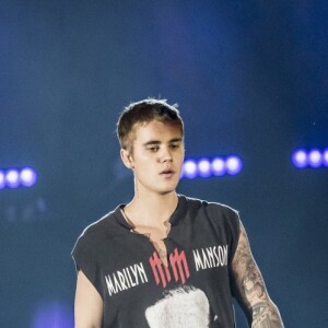 Justin Bieber en concert au Tele2 Arena à Stockholm en Suède le 29 septembre 2016
