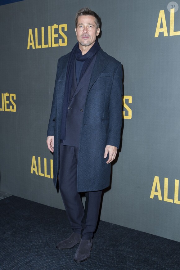 Brad Pitt - Avant-première du film "Alliés" au cinéma UGC Normandie à Paris, le 20 novembre 2016. © Olivier Borde/Bestimage