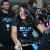 Semi-exclusif - Estelle Denis - Soirée caritative "Kettler Challenge 2016" en faveur de l'association "l'Etoile de Martin" au stade Jean Bouin à Paris le 21 novembre 2016. De nombreuses personnalités du monde du sport et du spectacle ont à nouveau accepté de se rendre disponibles afin de "rouler pour la bonne cause" sur des vélos connectés et sur un parcours inédit, au profit de l'association qui soutient la recherche sur les cancers de l'enfant, lors de ce défi sportif et convivial organisé par la marque Kettler. © CVS/Bestimage
