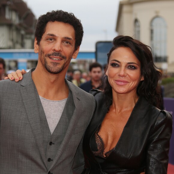 Tomer Sisley et sa compagne Sandra Zeitoun lors de la projection du film 'War dogs'' lors de la cérémonie de clôture du 42ème Festival du cinéma Américain de Deauville, à Deauville, France, le 10 septembre 2016.