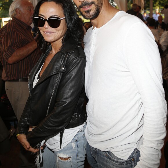 Sandra Zeitoun et Tomer Sisley à l'inauguration de la fête des Tuileries organisée par Caroline Barclay le 24 juin 2016.
