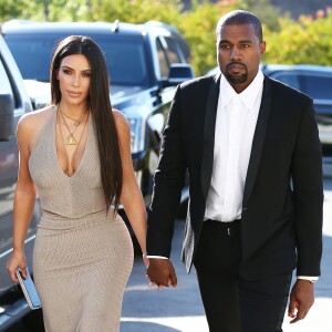 Kim Kardashian et Kanye West à Simi Valley, Los Angeles, le 23 septembre 2016.