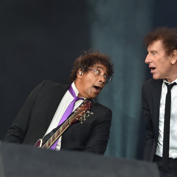 Concert de clôture avec Alain Souchon et Laurent Voulzy - Fête de l'Humanité à la Courneuve le 10 septembre 2016. © Lionel Urman / Bestimage