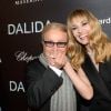 Orlando (le frère de Dalida), Sveva Alviti (joue le rôle de Dalida dans le film) à l'Avant première du film "Dalida" à L'Olympia, Paris le 30 novembre 2016. © Rachid Bellak/Bestimage