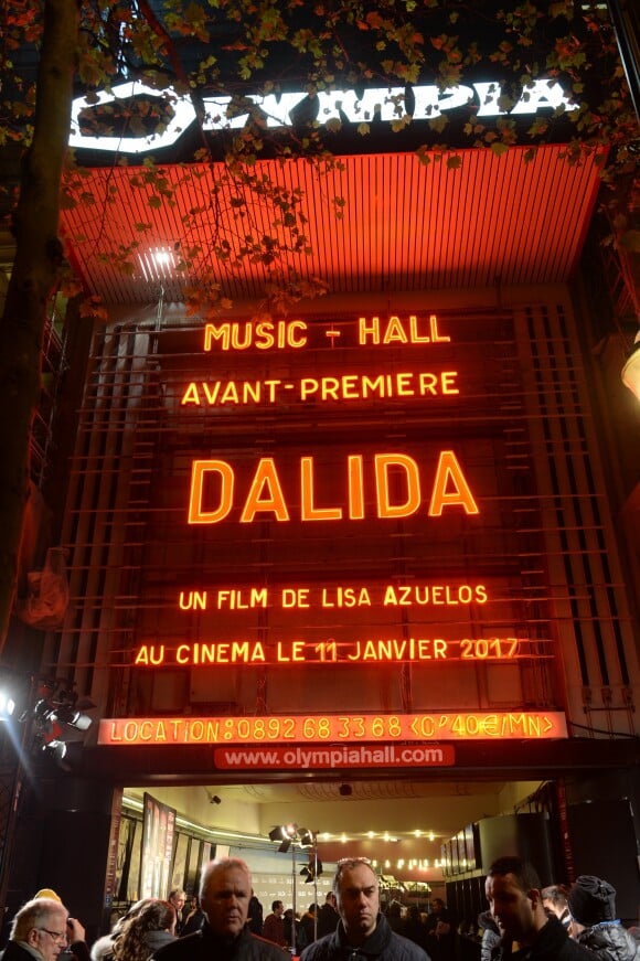 Avant première du film "Dalida" à L'Olympia, Paris le 30 novembre 2016. © Rachid Bellak/Bestimage