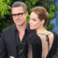 Angelina Jolie et Brad Pitt - Première du film "Maleficent" à Londres le 8 mai 2014.