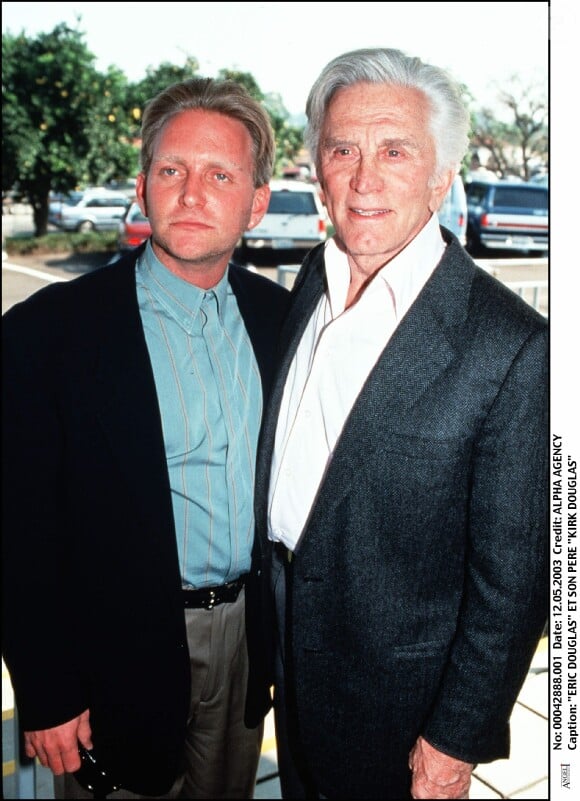 Michael et Kirk Douglas en 2003