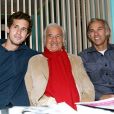 Victor Belmondo, Jean-Paul Belmondo, Paul Belmondo - A l'occasion du lancement de son nouveau livre "Mes recettes bonne humeur" à Paris, le 13 octobre 2016.