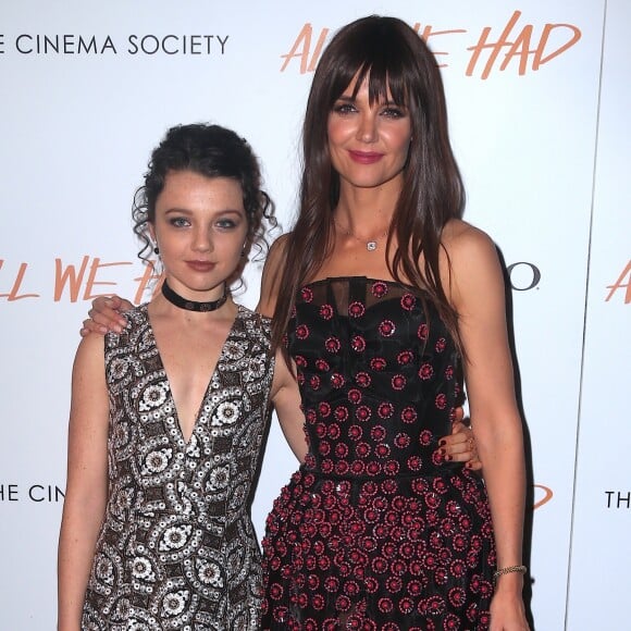 Katie Holmes et Stefania Owen à la première de 'All We Had' au cinéma Landmark Sunshine à New York, le 6 décembre 2016