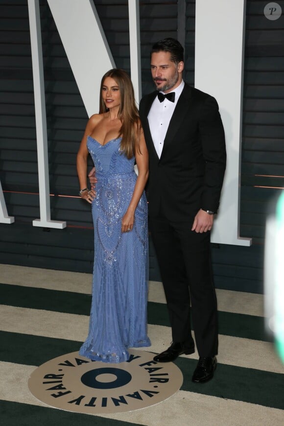 Sofia Vergara et son fiancé Joe Manganiello à la soirée "Vanity Fair Oscar Party" à Hollywood, le 22 février 2015.