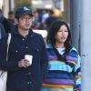 Exclusif - Steven Yeun et sa femme Joana Pak se baladent dans les rues de Beverly Hills, le 22 novembre 2016