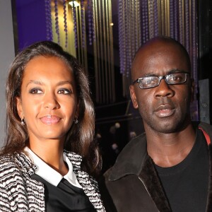 Lilian Thuram et Karine Le Marchand - Soirée stand up for African Mothers à Paris le 19 Novembre 2012.