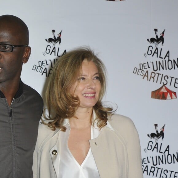 Lilian Thuram, Karine Le Marchand et Valérie Trierweiler - 51ème Gala de l'Union Des Artistes au Cirque Alexis Gruss à Paris le 12 Novembre 2012.