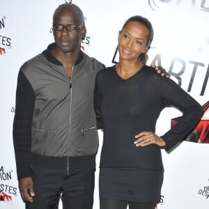 Lilian Thuram, Karine Le Marchand - 51ème Gala de l'Union Des Artistes au Cirque Alexis Gruss à Paris le 12 Novembre 2012.