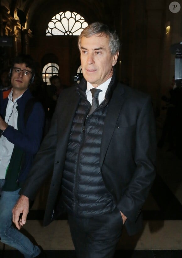 Jérôme Cahuzac - Arrivées au procès de l'ancien ministre délégué au Budget Jérôme Cahuzac dans l'affaire de son compte caché à l'étranger au tribunal à Paris. Le 8 décembre 2016