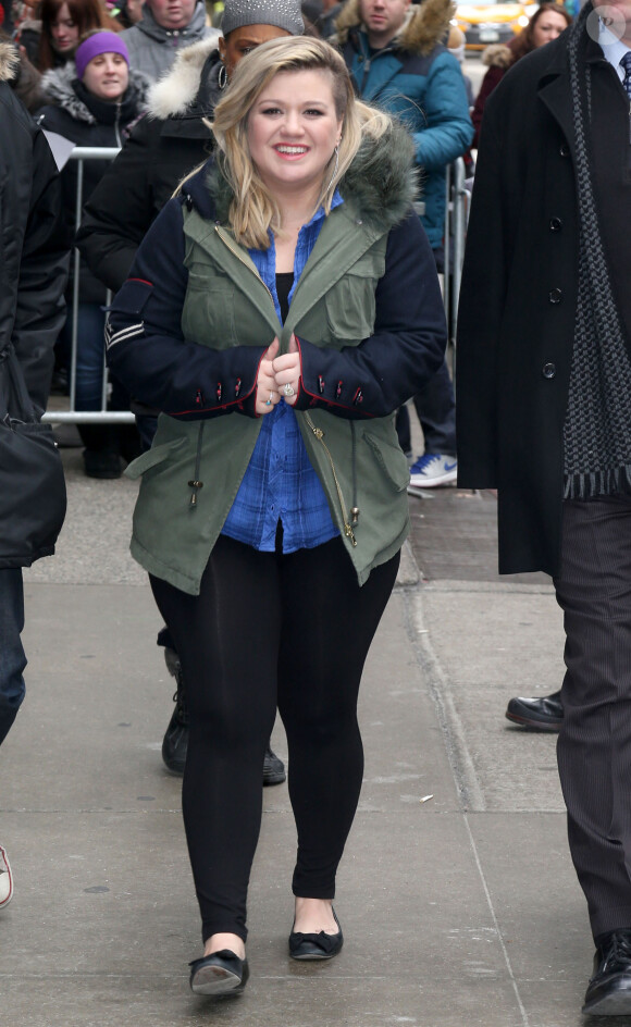 Kelly Clarkson s'est rendue dans les studios de l'émission "Good Morning America" à New York. Le 3 mars 2015