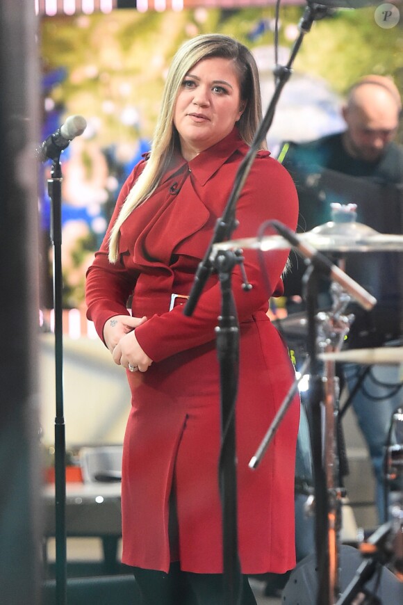 Kelly Clarksonen concert pour "The Today Show." A New York City, le 5 décembre 2016