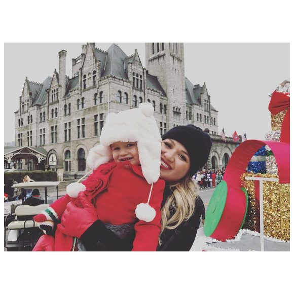 Kelly Clarkson et sa fille River. Photo publiée sur Instagram le 3 décembre 2016