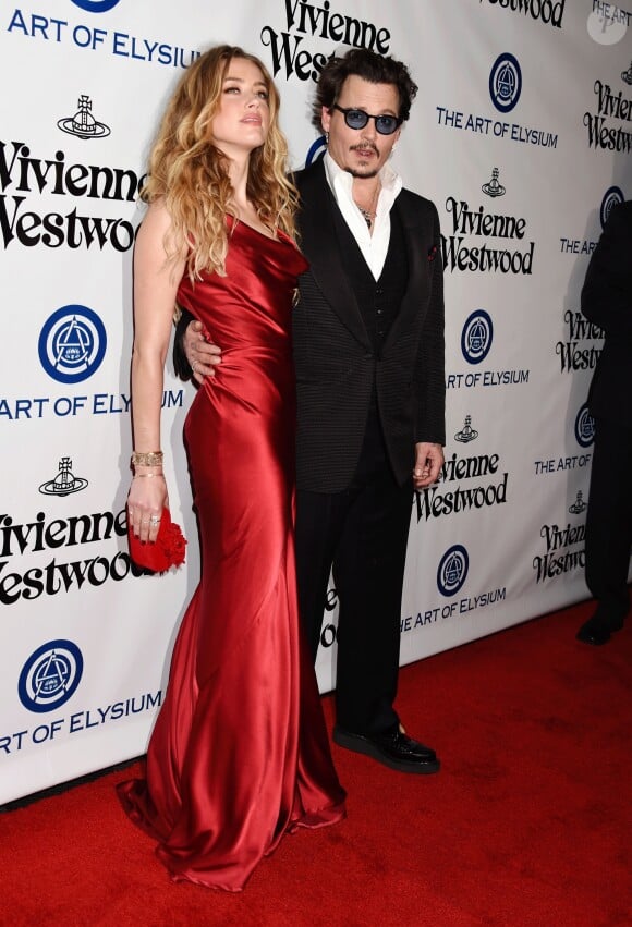 Johnny Depp et Amber Heard - 9e Gala Annuel "The Art Of Elysium" à Culver City le 9 janvier 2016.