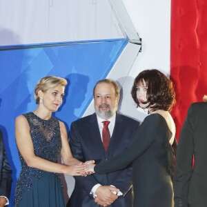 Melita Toscan du Plantier, Sarim Fassi-Fihri - Cérémonie d'hommage à Isabelle Adjani lors du 16ème Festival International du Film de Marrakech. Le 9 décembre 2016 © Philippe Doignon / Bestimage