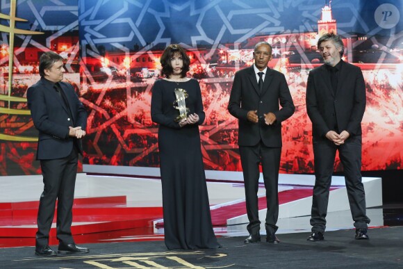 Cristian Mungiu, Abderrahmane Sissako et Christophe Honoré - Cérémonie d'hommage à Isabelle Adjani lors du 16ème Festival International du Film de Marrakech. Le 9 décembre 2016 © Philippe Doignon / Bestimage