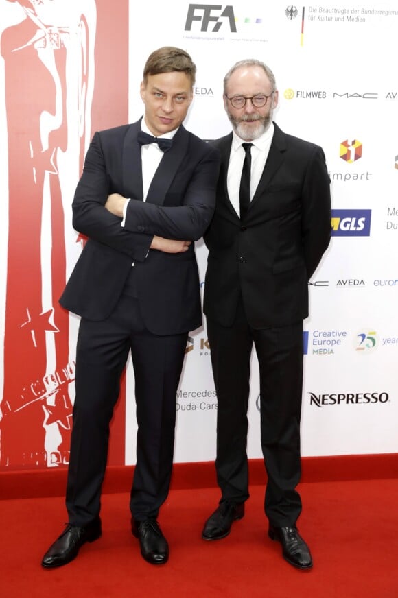 Tom Wlaschiha et Liam Cunningham - Photocall de la cérémonie de remise des prix "European Film Award (EFA) à Wroclaw (Pologne). Le 10 décembre 2016