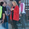Katherine Heigl enceinte sur le tournage de "Doubt" à Los Angeles, le 30 novembre 2016