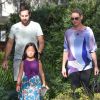 Katherine Heigl enceinte, accompagnée de son père Paul Heigl, de son mari Josh Kelley et de sa fille Adalaide, fête l'anniversaire de sa deuxième fille Nancy Kelley (8 ans) à Los Angeles, le 23 novembre 2016