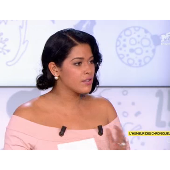 Ayem Nour et sa bande répondent aux attaques de Capucine Anav dans le "Mad Mag" sur NRJ12. Le 14 décembre 2016.
