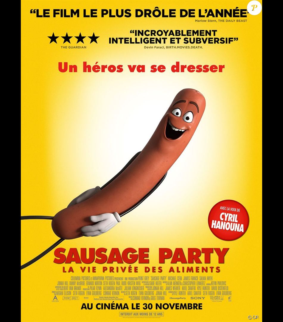 Affiche Du Film Sausage Party Purepeople 1669