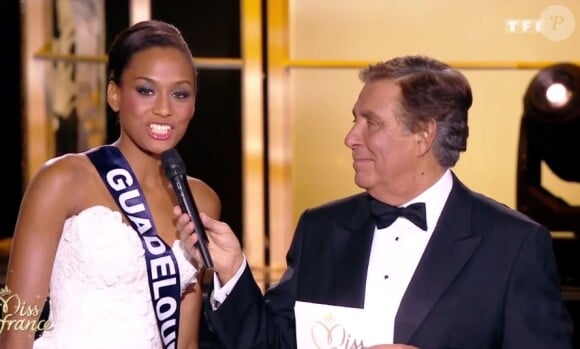 Miss Guadeloupe : Morgane Thérésine - Les cinq finalistes en interview. Concours Miss France 2017. Sur TF1, le 17 décembre 2016. 