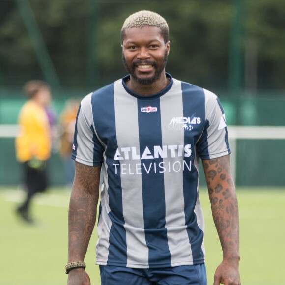 Semi-Exclusif - Djibril Cissé - People lors du tournoi de football Media Cup, un tournoi par équipe de production ou chaine de télévision, à Meudon. Le 2 juillet 2016  No Web No Blog pour Belgique et Suisse People at the Media cup tournament, one tournament per production team or TV channel, in Meudon, France02/07/2016 - 