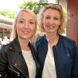 Audrey Lamy et sa soeur et Alexandra Lamy - Jour 8 - People au Village lors des Internationaux de France de tennis de Roland Garros le 2 juin 2013