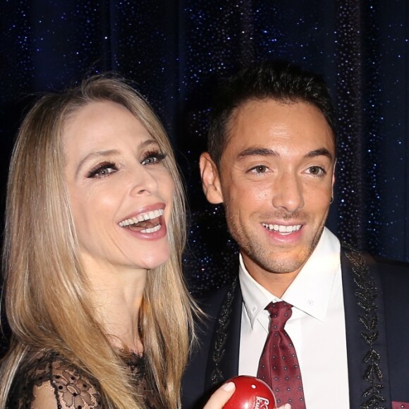 Tonya Kinzinger, Maxime Dereymez lors de la finale de la 13ème édition Top Model Belgium 2017 au Lido à Paris le 18 Décembre 2016. © Marc Ausset-Lacroix /Bestimage
